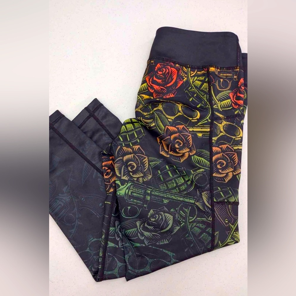 Medium capri athletic leggings